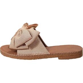 GORGLITTER Women's Bow Flat Sandals Open Toe Slip On Slide Slipper Shoes | Sandals Women Comfortable, Dressy Sandal Women, Y2k Shoes, Dress Slippers for Women, Flats in Kuwait