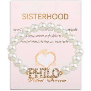Sorority Paraphernalia Charm Bracelet Greek Sorority Gift Phi-lo 1943 Women Member Jewelry Sorority Sister Gift