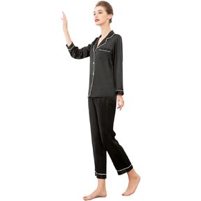 100% Mulberry Silk Long Sleeve Pajama Set