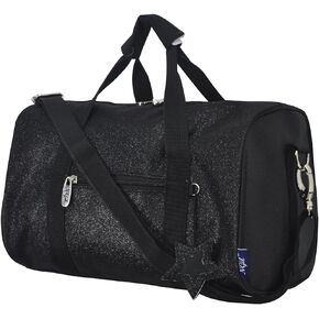 NGIL Super Star Duffle Bag, Dance Bag & Travel Bag for Sports, Gymnastics and Ballet with Adjustable Strap, Zippers, Pockets, Dance Bag (Glitter-Black) in Kuwait