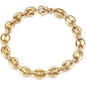14k Gold filled coffee bean bracelet for women mariner bracelet coffee jewelry for women bean charm bracelet for women girl best gift for women