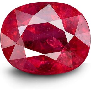 Burma Ruby Gemstone Lab Certified Natural Top Quality 100% Real Oval Ruby Loose Stone