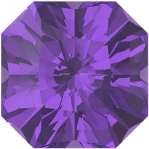 1 to 3 ct Asscher Cut VVS1 Simulated Purple Alexandrite February Birthstone
