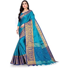 Mohit Creations Traditional Pure Cotton Silk Saree With Unstitched Blouse
