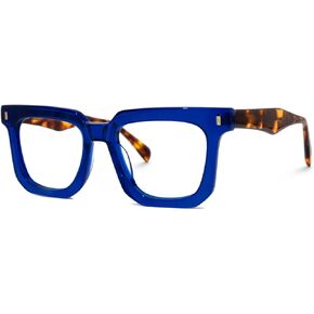 Zeelool Classic Oversized Square Eyeglasses Frame with Non-prescription Clear Lens for Women Men Coville ZJGA830292