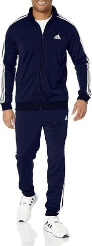 adidas Men's Size Basic 3-Stripes Tricot Track Suit, Ink/White (2023), X-Large Tall in Saudi Arabia