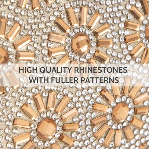 Prpeko Shoulder Bag Crossbody Handbags Crystals Sparkling Rhinestone Clutch Purse for Women Evening Bag for Wedding Party in Saudi Arabia