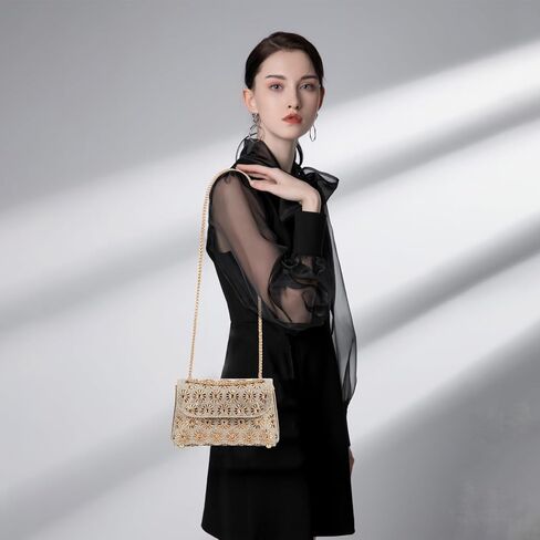 Prpeko Shoulder Bag Crossbody Handbags Crystals Sparkling Rhinestone Clutch Purse for Women Evening Bag for Wedding Party in Saudi Arabia