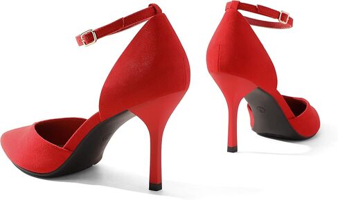 DREAM PAIRS Women’s High Heels Strappy Closed Toe Stiletto Ankle Strap Pointed Toe D'Orsay Heel Dress Wedding Party Pumps Shoes in Saudi Arabia