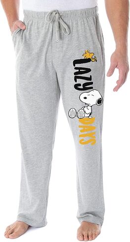 Peanuts Adult Snoopy and Woodstock Lazy Days Character Loungewear Sleep Pajama Pants in Saudi Arabia
