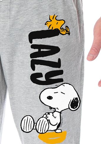 Peanuts Adult Snoopy and Woodstock Lazy Days Character Loungewear Sleep Pajama Pants in Saudi Arabia
