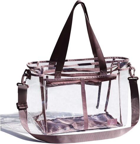 Clear Weekender Bag Overnight Stadium Travel Shoulder Bag Carry-on Duffel Beach Tote Luggage in Kuwait