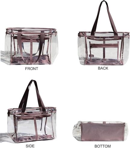 Clear Weekender Bag Overnight Stadium Travel Shoulder Bag Carry-on Duffel Beach Tote Luggage in Kuwait