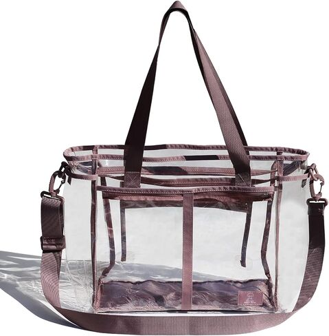 Clear Weekender Bag Overnight Stadium Travel Shoulder Bag Carry-on Duffel Beach Tote Luggage in Kuwait