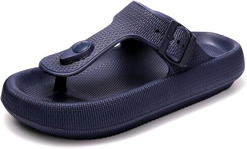 FUNKYMONKEY Thong Sandals Adjustable Buckle EVA Thick-Soled Flip Flops for Women and Men in Saudi Arabia