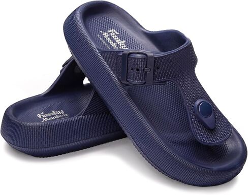 FUNKYMONKEY Thong Sandals Adjustable Buckle EVA Thick-Soled Flip Flops for Women and Men in Saudi Arabia