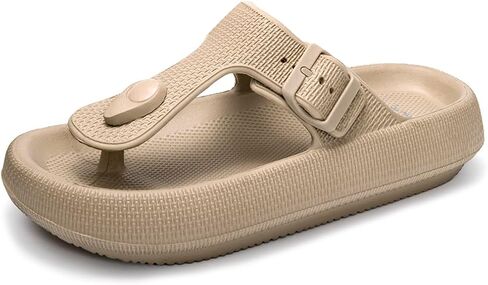 FUNKYMONKEY Thong Sandals Adjustable Buckle EVA Thick-Soled Flip Flops for Women and Men in Saudi Arabia