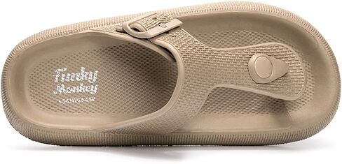 FUNKYMONKEY Thong Sandals Adjustable Buckle EVA Thick-Soled Flip Flops for Women and Men in Saudi Arabia