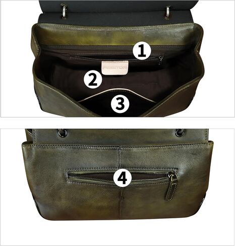 Genuine Leather Satchel for Women Vintage Leather Handbag Top Handle Bags Handmade Retro Purse Crossbody Bag in Saudi Arabia