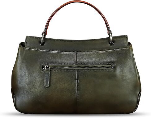 Genuine Leather Satchel for Women Vintage Leather Handbag Top Handle Bags Handmade Retro Purse Crossbody Bag in Saudi Arabia