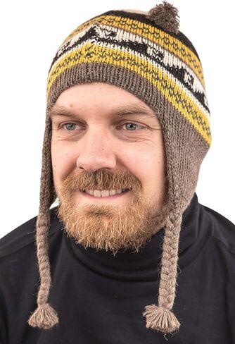 شركة Rugged Andes Trading Company 100% صوف الألبكة الصغير Chullo Skullcap in Kuwait