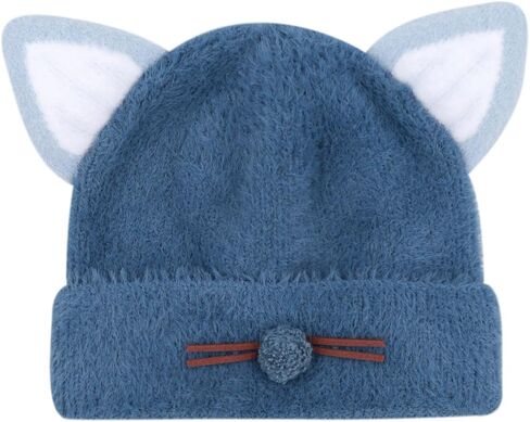 قبعات شتوية دافئة بآذان القطط للفتيات الصغيرات والأولاد والرضع قبعة صغيرة لطيفة in Kuwait