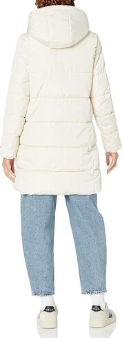 TOMMY HILFIGER Women's Solid Puffer Hooded Long Jacket in Saudi Arabia