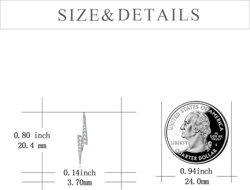 Snake/Lightning Bolt Stud Earrings Sterling Silver Huggie Hoop Earrings Minimalist Hypoallergenic Long Dangle Serpent Snake Jewelry for Halloween Women and Girls in Kuwait