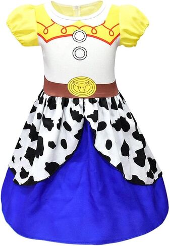 Lito Angels Toddler Little Girls Cowgirl Fancy Dress Up Halloween Costume Birthday Party Summer Outfit in Kuwait