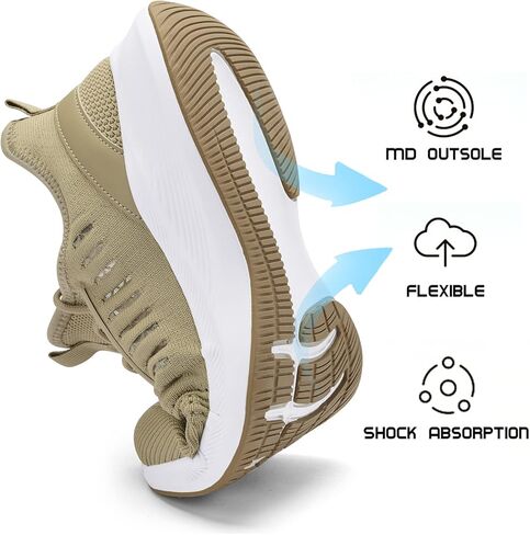 ايه كيه كيه حذاء مشي للرجال سهل الارتداء خفيف الوزن وجيد التهوية مناسب للجري وصالة الالعاب الرياضية والتنس والرياضة، حذاء رياضي كاجوال in Kuwait