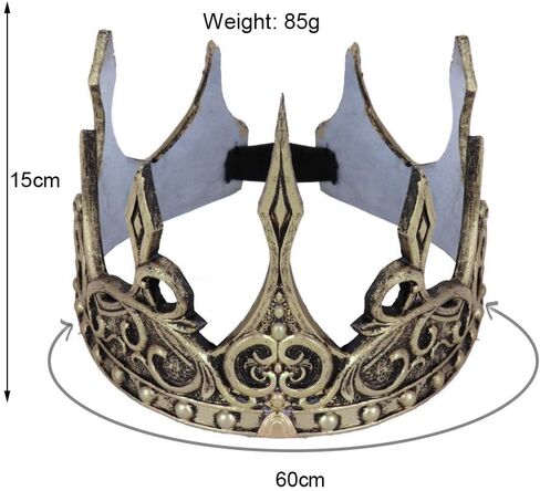 Anbaby Queen's Crown Headband Party Carnival Props King's Crown Prom Accessories Halloween زي in Saudi Arabia