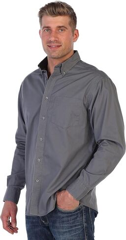 جيوبرتي قميص اوكسفورد للرجال مصنوع من القطن بنسبة 100% مع تباين in Kuwait