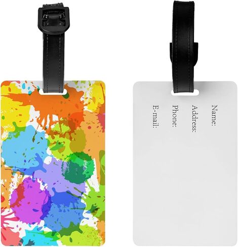 Custom Luggage Tag Backpack Tag with Photo Logo Name, Personalized Bag Suitcases Tag with Your Own Design, Design Small Travel Tags Identifiers Name Labels for Kids Adults in Saudi Arabia