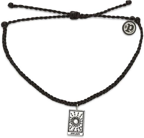 Pura Vida Bracelet Silver Tarot Charm Bracelet - Adjustable Bracelet with Waterproof Band, String Bracelet for Women - Stackable Bracelets for Teen Girls, Handmade Bracelets for Teens in Kuwait