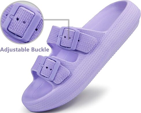 BenSorts Pillow Sandals for Women Men Thick Sole Adjustable Buckles EVA | Cushioned Slides, Cloud-like softness, Foot Pain Relief, Quick Drying in Saudi Arabia