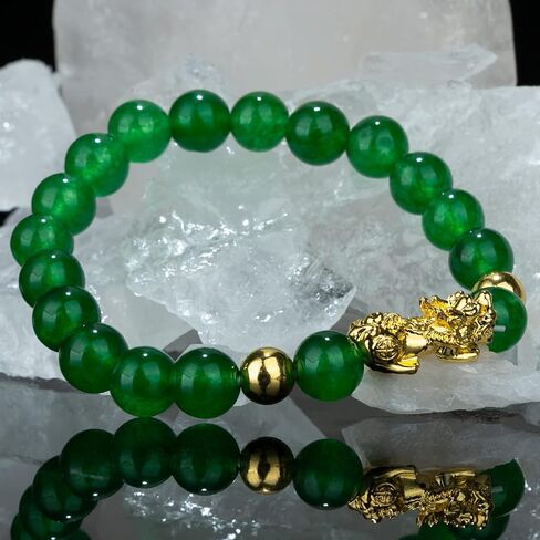 مجموعة قلادة سوار ZenBless Fengshui Porsperity Jade مجموعة سحر محظوظ in Kuwait