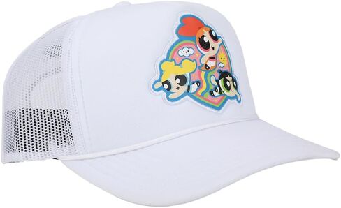 Bioworld Powerpuff Girls Women's Mesh Trucker Hat White in Saudi Arabia