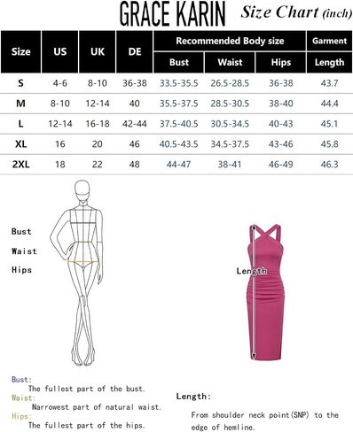 GRACE KARIN Women's Halter Neck Sleeveless Sexy Split Cocktail Party Midi Dress Ruched Bodycon Dress in Saudi Arabia