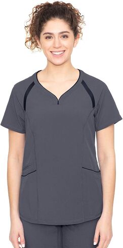 healing hands Performance Sport Women’s Casey Top – Four Pocket Y-Neck Scrub Top in Saudi Arabia