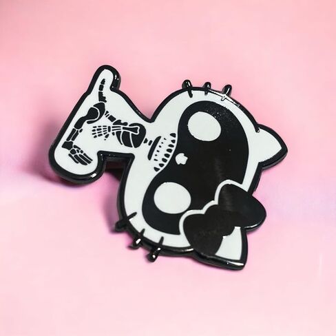 Skeleton Cat Pin Enamel Skeleton Pins X-Ray Pins X-Ray Cat Enamel Badge Reel Pin Cute Radiology Pin Halloween Pins Ghost Cat Pins Ghost Pins Cat Kitty Pins in Saudi Arabia