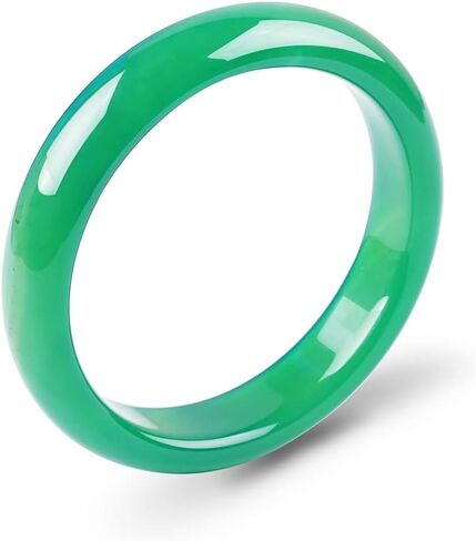 LIU'S TUNG Natural Agate Bangle Bracelet for Women Girls Birthstone Gemstone Bangle Bracelet Handmade with certificate of authenticity in Kuwait