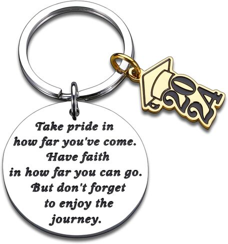 Class of 2024 Graduation Keychains Gifts for Seniors 2024 High School College Medical Student Inspirational 2024 Grad Gifts for Her Him Boys Girls Women Men Master Gifts for Nurse Mom to Son Daughter in Saudi Arabia