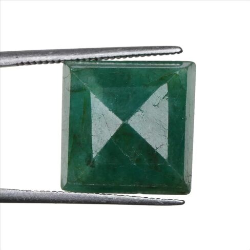 GEMHUB 3.95 Ct. Natural Green Emerald Egl Certified Loose Gemstone - for Pendant/Ring/Necklace AO-481 in Saudi Arabia