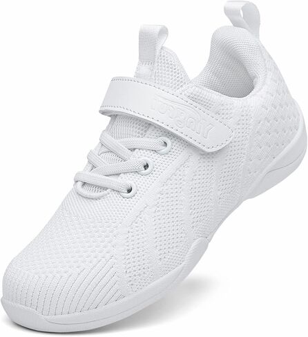 أحذية kkdom للشباب البنات باللون الأبيض للتشجيع، أحذية رياضية للرقص الرياضي، أحذية رياضية للتنس، أحذية رياضية للتشجيع in Kuwait