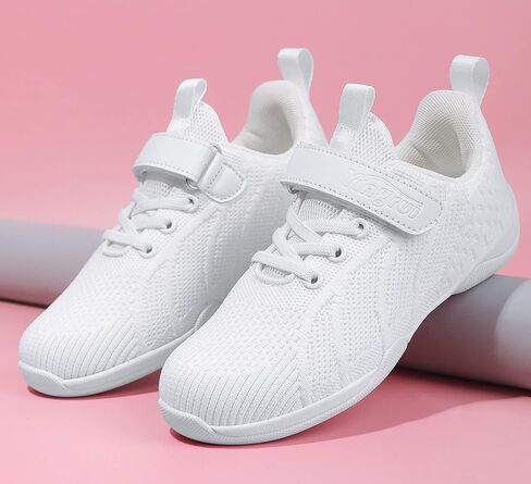 أحذية kkdom للشباب البنات باللون الأبيض للتشجيع، أحذية رياضية للرقص الرياضي، أحذية رياضية للتنس، أحذية رياضية للتشجيع in Kuwait