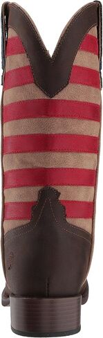 ROPER Womens American Patriotic Square Toe Casual Boots Mid Calf Low Heel 1-2" - Beige, Blue, Brown, Red in Saudi Arabia