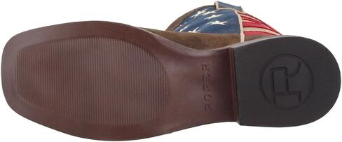 ROPER Womens American Patriotic Square Toe Casual Boots Mid Calf Low Heel 1-2" - Beige, Blue, Brown, Red in Saudi Arabia