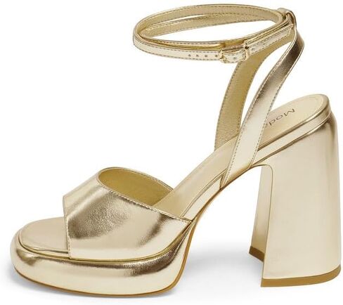 صندل بكعب سميك من Modatope للنساء بكعب مكتنز ومقدمة مستديرة مفتوحة وتصميم حزام الكاحل in Kuwait