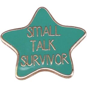 Small talk survivor Enamel Lapel Pin,Hate whisper during the meeting badge brooch for Backpacks