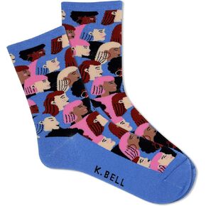 K. Bell Fun Women Unite Crew Socks-1 Pairs-Cool & Empowering Novelty Gifts